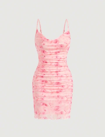 Rochie scurta SHEIN, roz