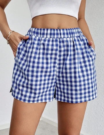 Pantaloni scurti SHEIN, albastru