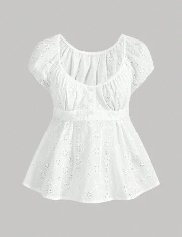 Bluza SHEIN CURVE, alb