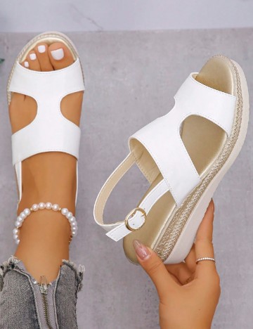 Sandale SHEIN, alb