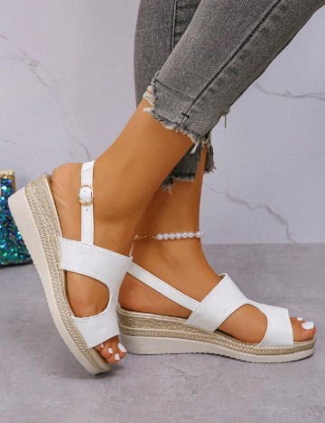 Sandale SHEIN, alb