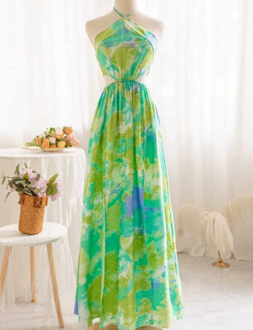 Rochie lunga SHEIN, verde