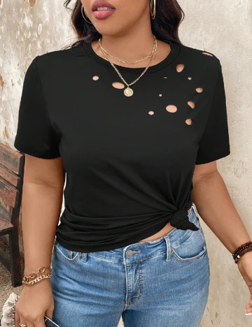 Tricou SHEIN CURVE, negru