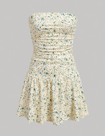 Rochie scurta SHEIN, floral print