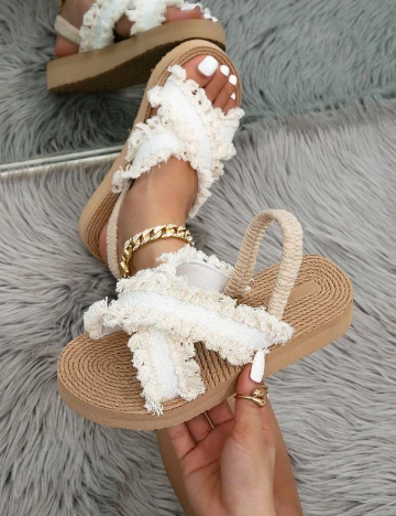 Sandale SHEIN, ecru