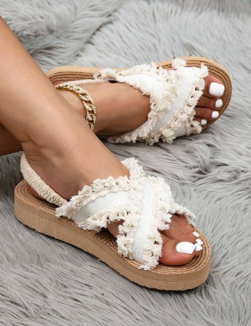 Sandale SHEIN, ecru