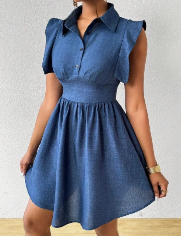 Rochie scurta SHEIN, albastru