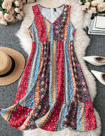 Rochie scurta SHEIN CURVE, mix culori