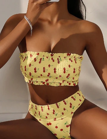 Costum de baie SHEIN, galben