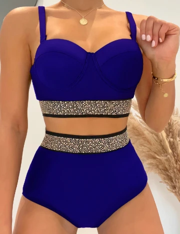 Costum de baie SHEIN, albastru