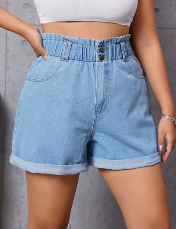 
						Pantaloni scurti SHEIN CURVE, albastru