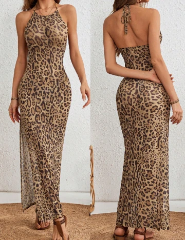 Rochie lunga SHEIN, animal print