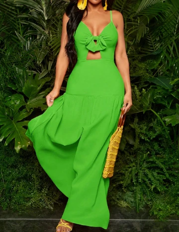 Rochie lunga SHEIN, verde