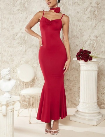 
						Rochie lunga SHEIN, rosu