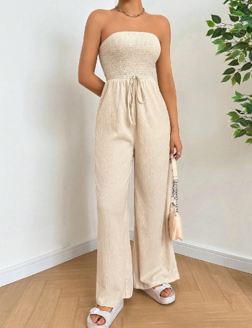 
						Salopeta SHEIN, crem