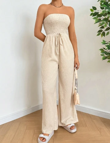 Salopeta SHEIN, crem