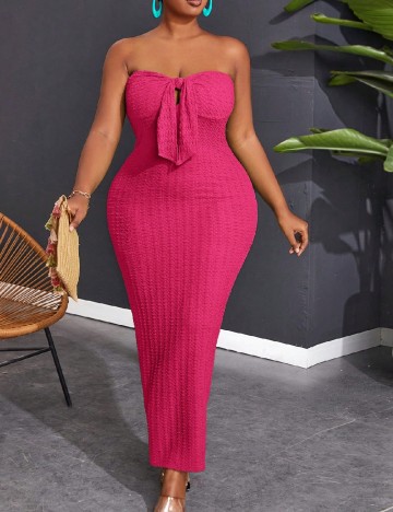 
						Rochie lunga SHEIN CURVE, roz