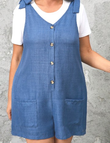 
						Salopeta SHEIN CURVE, albastru