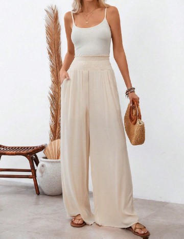 
						Pantaloni SHEIN, crem