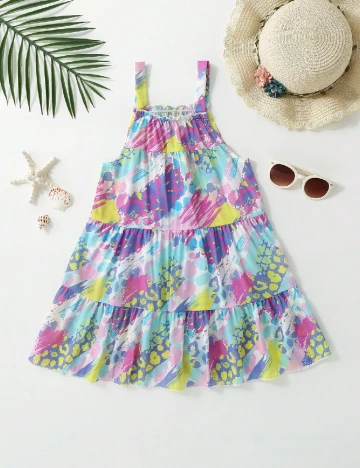 Rochie de plaja Shein Kids, mix culori