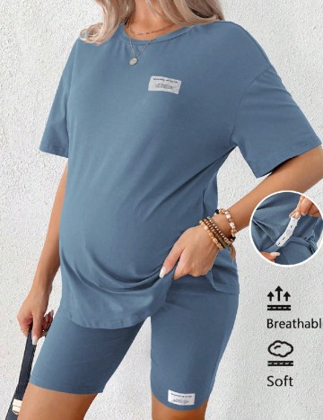 
						Compleu SHEIN Maternity, albastru