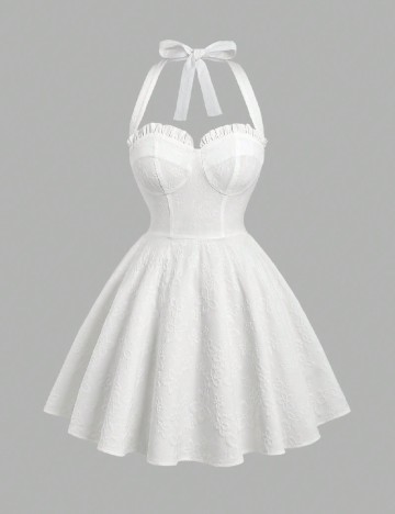 
						Rochie scurta SHEIN, alb