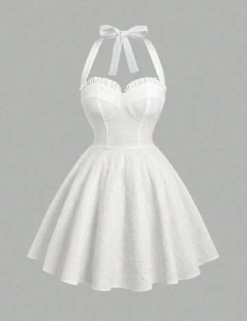 Rochie scurta SHEIN, alb