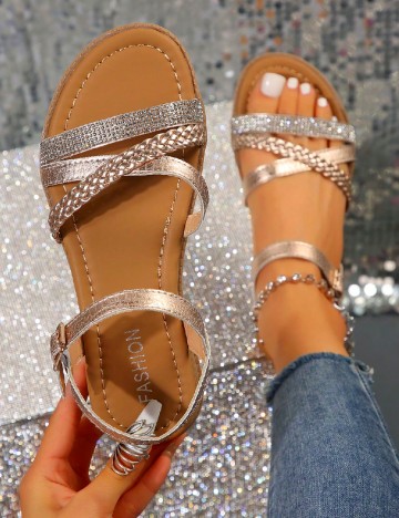 Sandale SHEIN, auriu