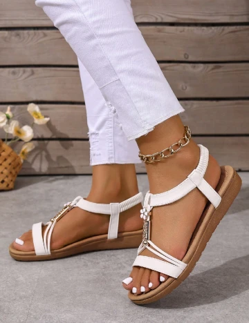 Sandale SHEIN, alb