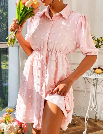 Rochie scurta SHEIN, roz