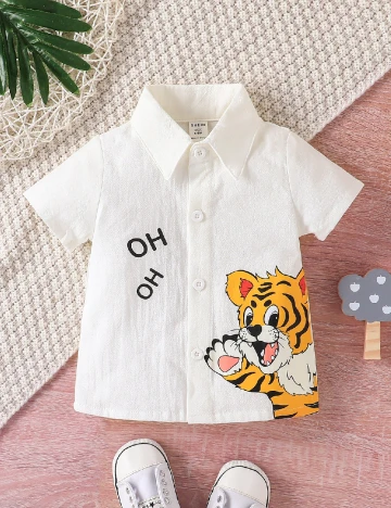 Camasa Shein Kids, alb