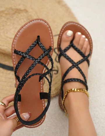 Sandale SHEIN, negru