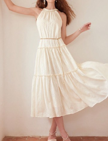 
						Rochie medie MOTF, crem