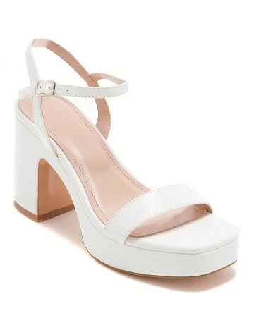 Sandale SHEIN, alb