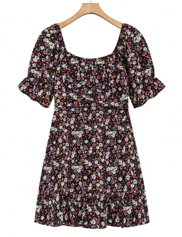 
						Rochie scurta SHEIN CURVE, floral print