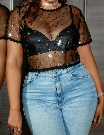 Top SHEIN CURVE, mix culori