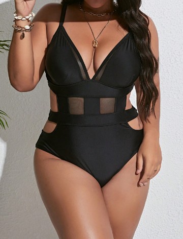 
						Costum de baie SHEIN CURVE, negru