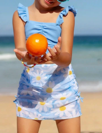 Costum de baie Shein Kids, albastru