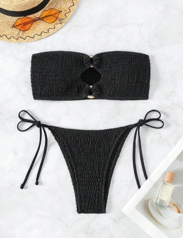 
						Costum de baie SHEIN, negru