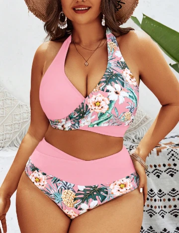 Costum de baie SHEIN CURVE, mix culori