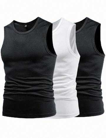 Set Maiouri 3 bucati SHEIN, negru/alb