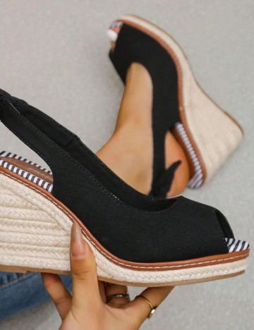 Sandale SHEIN, negru