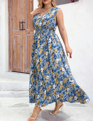 
						Rochie lunga SHEIN CURVE, mix culori