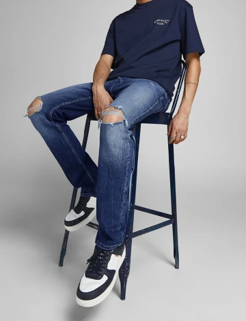 Blugi Jack&Jones, albastru denim, W29/L30
