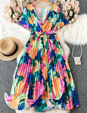 
						Rochie lunga SHEIN CURVE, mix culori