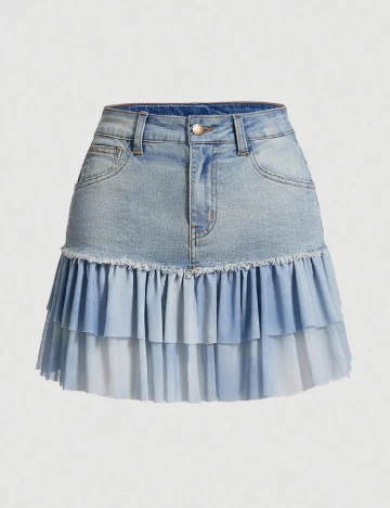 Fusta SHEIN, albastru