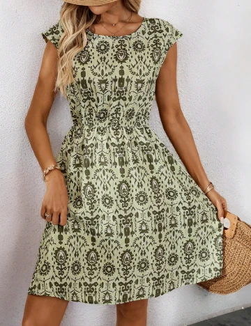 Rochie scurta SHEIN, verde