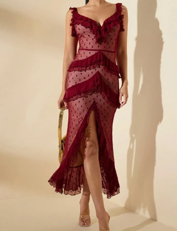 Rochie medie SHEIN, rosu