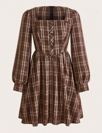 Rochie medie SHEIN, maro