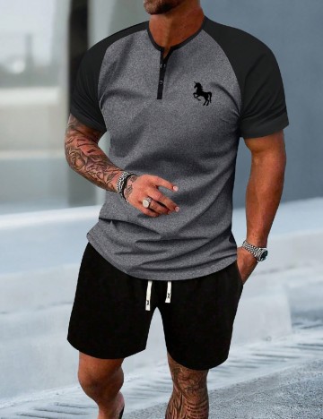 
						Compleu SHEIN, negru/gri